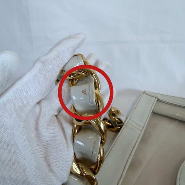将图片加载到图库查看器，CHANEL Vintage CC Chain Tote PVC
