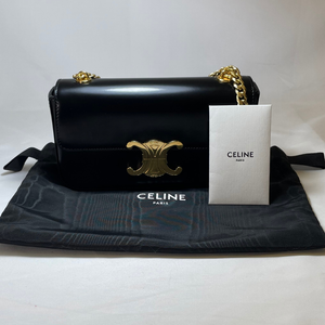 CELINE Triomphe Small Chain Claude Shoulder Bag Hedi Slimane