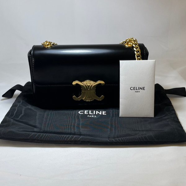 將圖片載入圖庫檢視器 CELINE Triomphe Small Chain Claude Shoulder Bag Hedi Slimane
