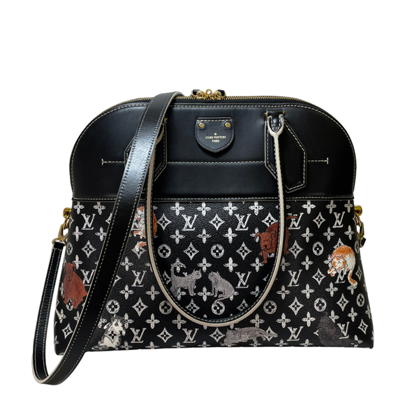 将图片加载到图库查看器，LOUIS VUITTON Limited Edition Catogram Canvas Alma Souple Bag
