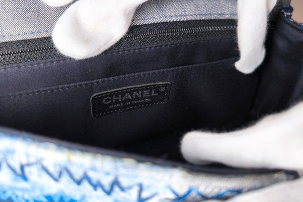 Load image into Gallery viewer, CHANEL Classic Single Flap Bag Multicolor Patchwork Denim Medium
