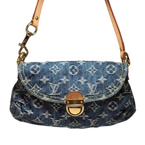 LOUIS VUITTON Monogram Denim Mini Pleaty M95050