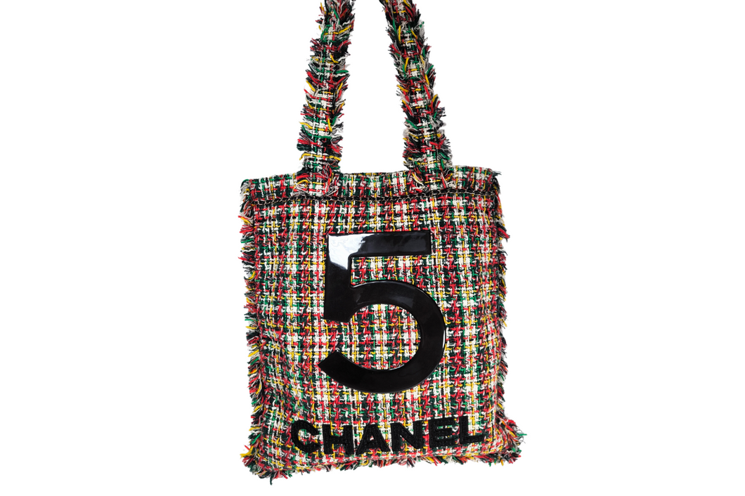 CHANEL  No. 5 Shopping Tote Tweed Large