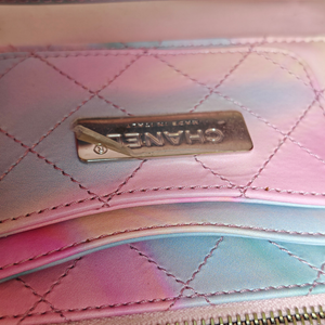 CHANEL Pink PVC & Multicolor  Patent Leather CC Vanity Case