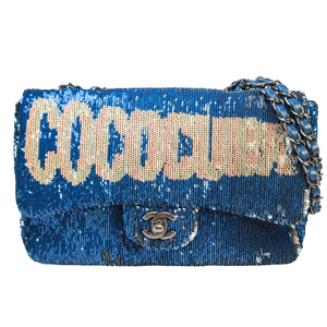 CHANEL Limited Edition Coco Cuba Timeless CC Sequins Flap Bag