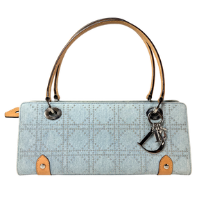 Christian Dior Denim Lady Dior East West Vintage Shoulder Bag