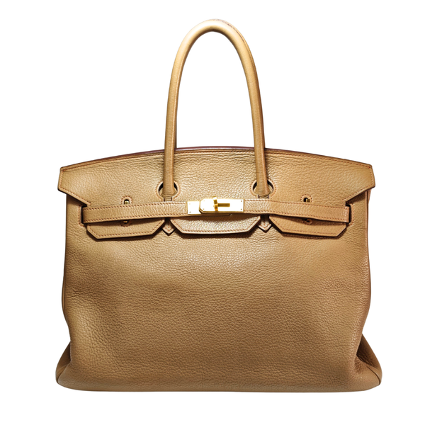 Load image into Gallery viewer, HERMES Birkin 35 Togo Leather Beige Square G Stamp 2003
