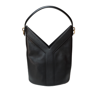 Saint Laurent Y Top Handle Black Bucket Bag