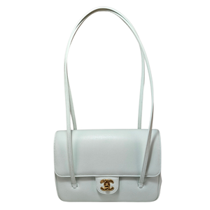 CHANEL 26 Baby Blue Preppy CC Shoulder Bag
