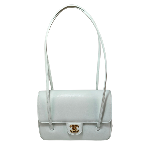 Load image into Gallery viewer, CHANEL 26 Baby Blue Preppy CC Shoulder Bag
