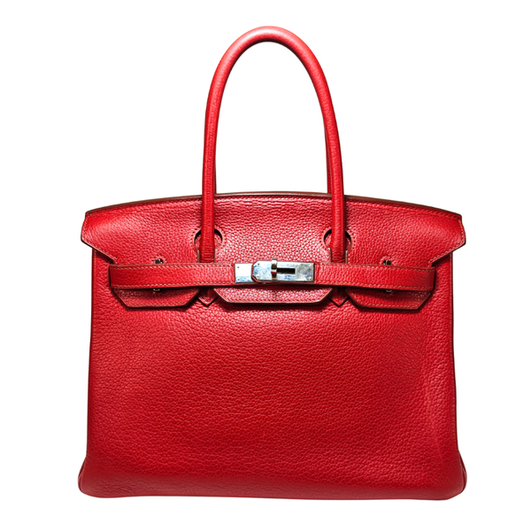 Load image into Gallery viewer, HERMES Birkin 30 Togo Leather Red Square M 2009
