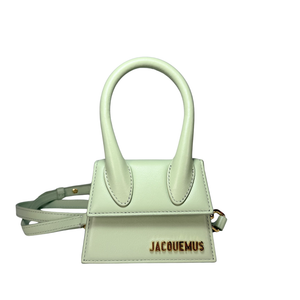 JACQUEMUS Light Green Top Handle Bag
