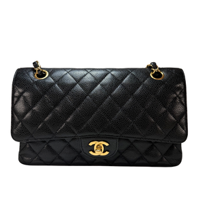 CHANEL Black Caviar Medium Classic Flap Bag 2014-2015