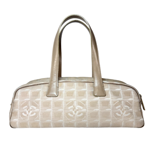 CHANEL Vintage Beige New Travel Mini Boston Bag