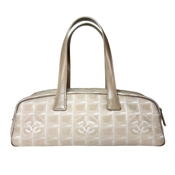 Load image into Gallery viewer, CHANEL Vintage Beige New Travel Mini Boston Bag
