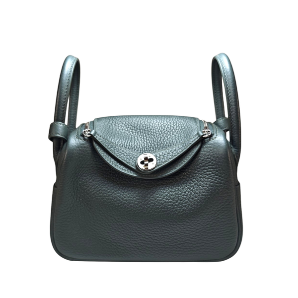 Load image into Gallery viewer, HERMES Dark Green Lindy Bag B Stamp 2023
