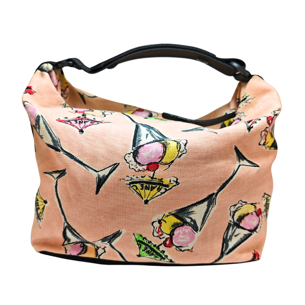将图片加载到图库查看器，CHANEL 2003-2004 Pink Parfait Ice Cream Sundae Hobo Print Handbag
