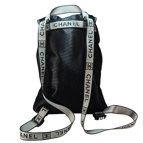 画像をギャラリービューアに読み込む, CHANELスポーツライン ブラックバックパック
