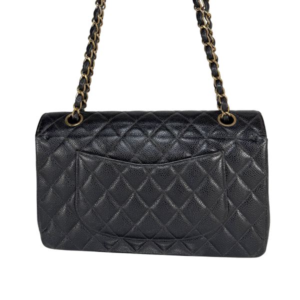 将图片加载到图库查看器，CHANEL Black Caviar Medium Classic Flap Bag
