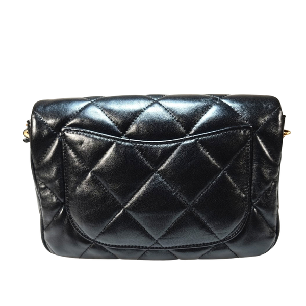 Load image into Gallery viewer, CHANEL Lambskin Matelassé Heart Lock Chain Shoulder Bag  AS3979
