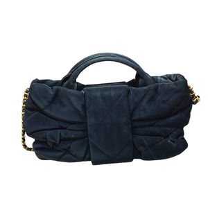 CHANEL Mini Velvet Black Bow Bag AS5849