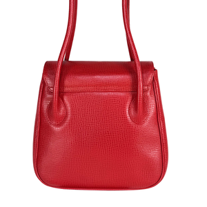 Dior CD Logo Red Leather Vintage Shoulder Bag