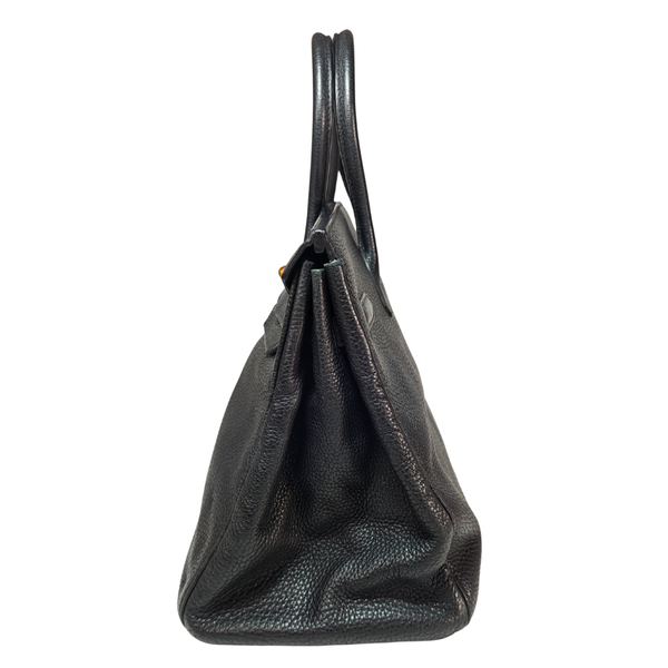 Load image into Gallery viewer, HERMES Birkin 35 Togo Leather Black Square O 2011
