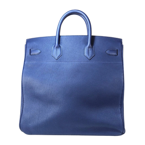 HERMES Blue Haut à Courroies Bag Togo Leather B Stamp 2023