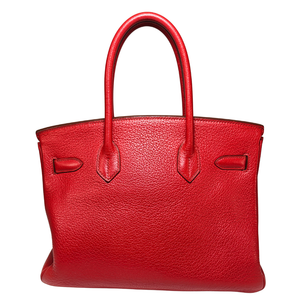 HERMES Birkin 30 Togo Leather Red Square M 2009