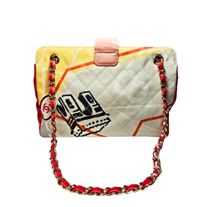 CHANEL エッフェルタワー キャンバスショルダーバッグ