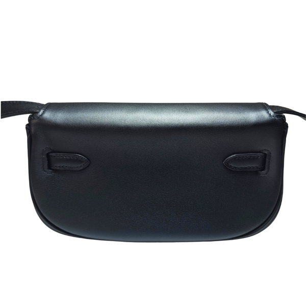 Load image into Gallery viewer, HERMES Shoulder bag Kelly Moove Noir Veau Swift Silver HW W Stamp 2024
