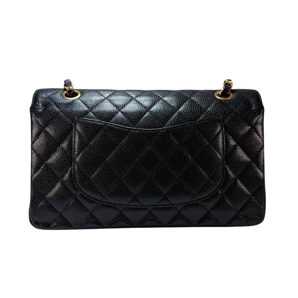 Load image into Gallery viewer, CHANEL Black Caviar Medium Classic Flap Bag 2014-2015
