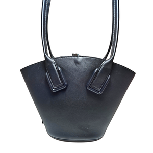 BOTTEGA VENETA バスケット スモールレザー ブラック トートバッグ