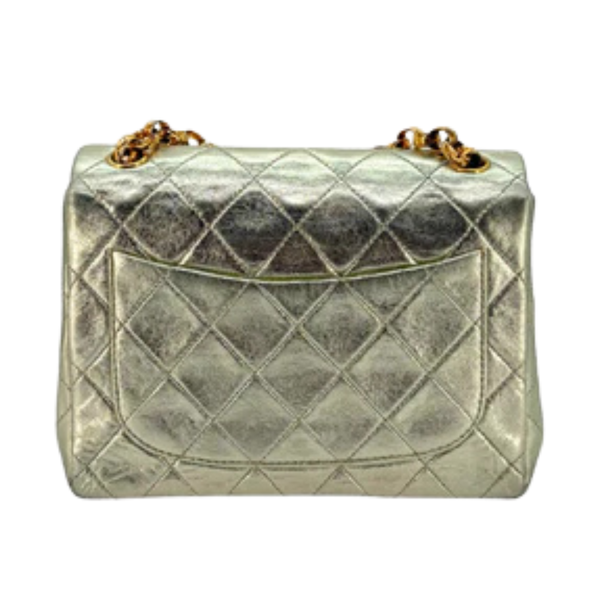 Load image into Gallery viewer, CHANEL Vintage Light Gold Lambskin Timeless Square Flap Bag
