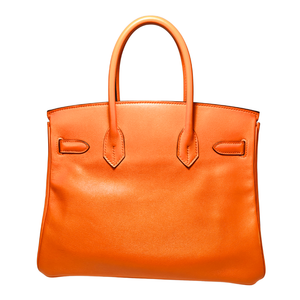 HERMES Birkin 30 Veau Gulliver Orange Square L 2008