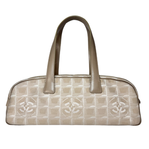 CHANEL Vintage Beige New Travel Mini Boston Bag