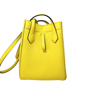 FENDI Origami Mini Yellow Leather Shoulder Bag 2023