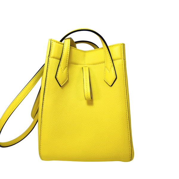Load image into Gallery viewer, FENDI Origami Mini Yellow Leather Shoulder Bag 2023

