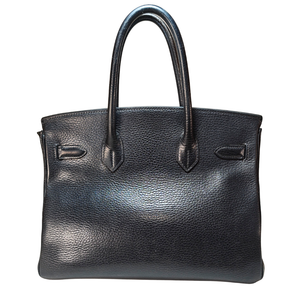 HERMES Birkin 30 Taurillon Leather Black Square G Stamp 2003