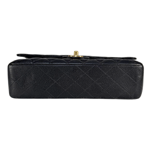 CHANEL Black Caviar Medium Classic Flap Bag
