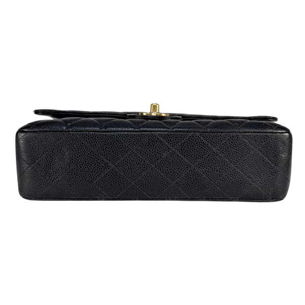 将图片加载到图库查看器，CHANEL Black Caviar Medium Classic Flap Bag
