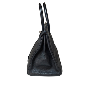 HERMES Birkin 35 Togo Leather Black Square K Stamp 2007