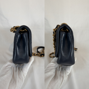 CHANEL Timeless Classic Top Handle Leather Hand Bag