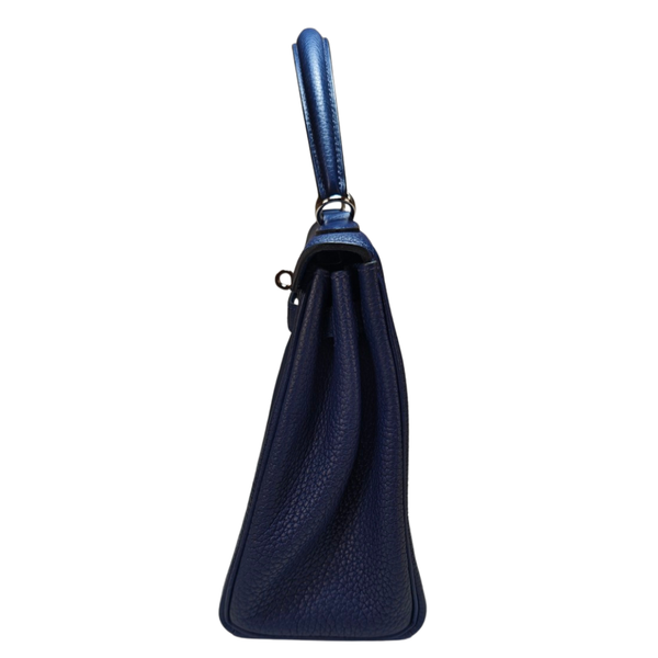 Load image into Gallery viewer, HERMES Kelly 25 Blue Nuit Togo Bag K stamp 2025
