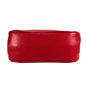 Dior CD Logo Red Leather Vintage Shoulder Bag