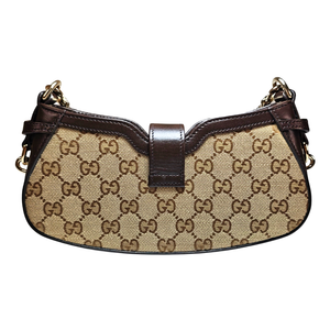 GUCCI GG Moon Side Canvas Shoulder Bag