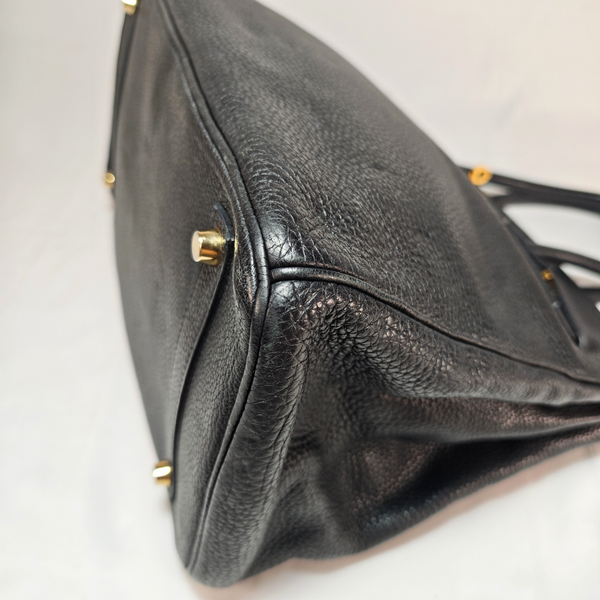 Load image into Gallery viewer, HERMES Birkin 35 Togo Leather Black Square O 2011
