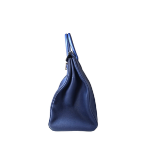 HERMES Blue Haut à Courroies Bag Togo Leather B Stamp 2023