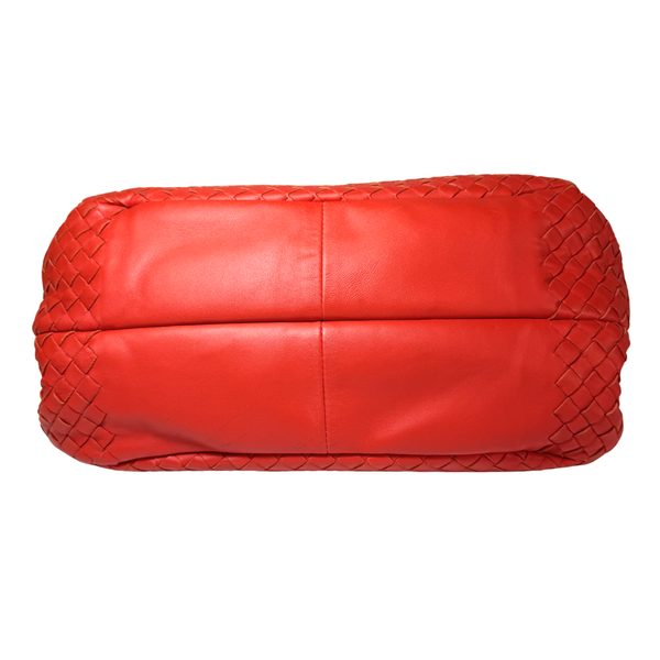 이미지를 갤러리 뷰어에 로드 , BOTTEGA VENETA Intrecciato Red Shoulder Bag Hobo
