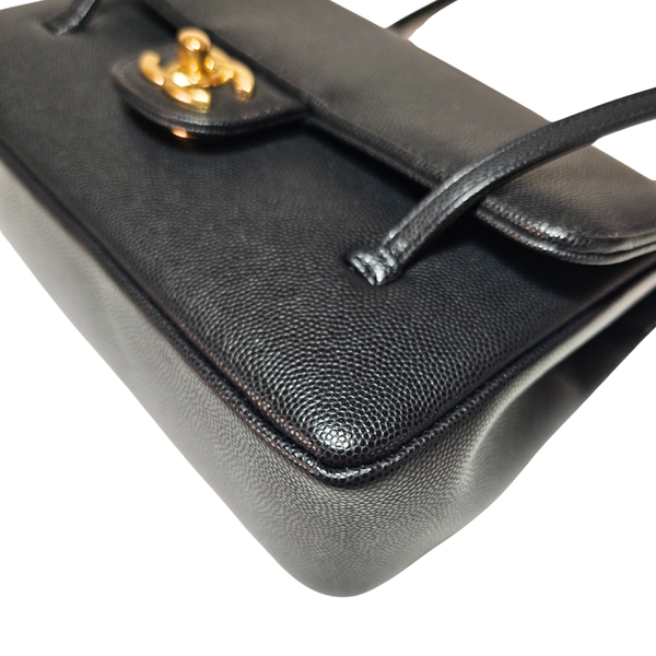 Load image into Gallery viewer, CHANEL 26 Black Preppy CC Shoulder Bag
